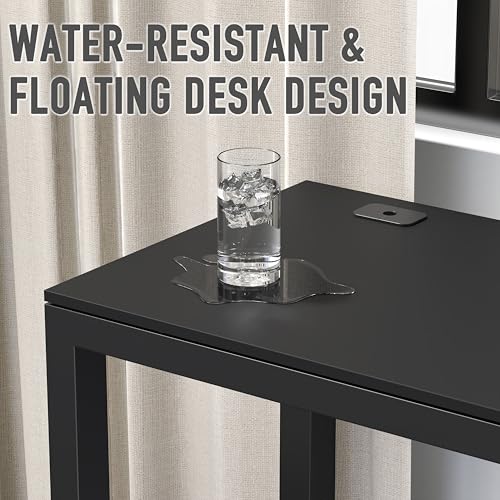 SHW 55-Inch Commercial-Grade Office Computer Desk, Black - color: Black, size: 55-Inch