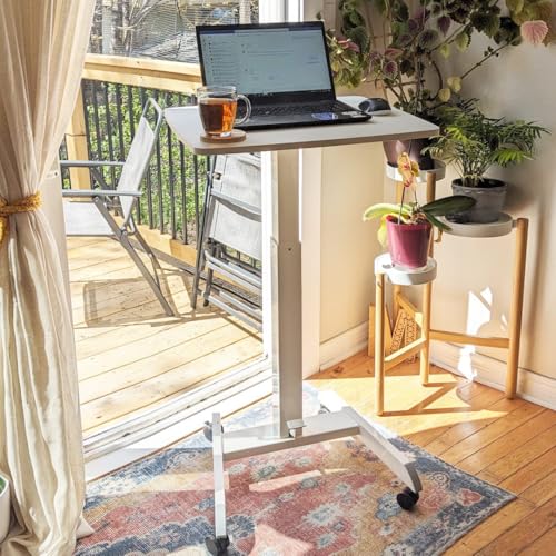 Desky Zero Pedestal Stand Up Desk Black - color: Black