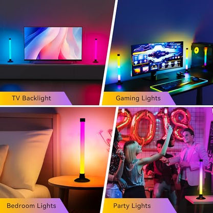 NBBUFF IC+RGBW USB Powered Led Light Bar with App & Remote Control, 2 Pack - size: 13 inches