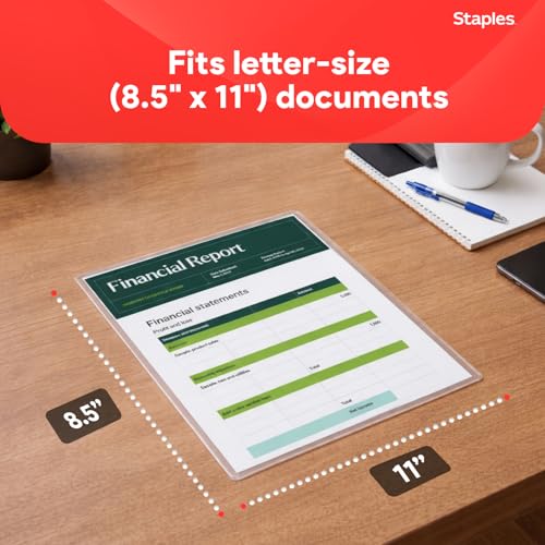 Staples Thermal Laminating Pouches, Letter Size, 9 x 11.5 Inches, 3 Mil, 200/Pack, for Office & School Use - size: 3 Mil, style: 200 Pack