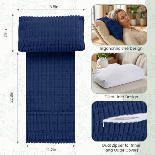 Recliner Pillow, Adjustable Neck Pillow for Recliner - color: Navy