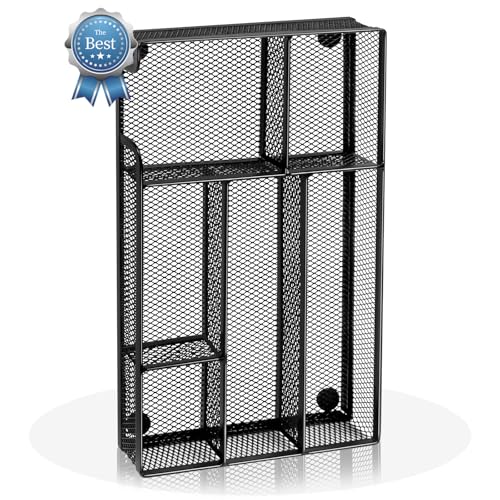Desk Drawer Organizer, Office Drawer Divider Organizer Tray with 6 Compartments, Metal Mesh Desktop Organization and Accessories for Stationery Makeup Kitchen Toolroom School ＆ Office - size: Small
