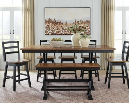 Signature Design by Ashley Counter Height Swivel Bar Stools, Set of 2 - style: Swivel Stool