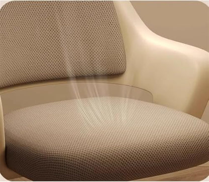 Breathable Mesh Office Chair Adjustable Seat Height Desk Chair Rolling Work Swivel Task Chair Petite Women Makeup Chair (Orange- - color: Orange