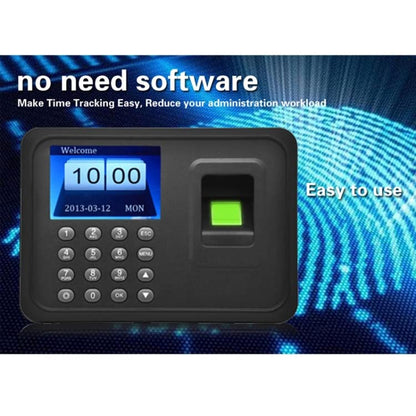 Time Attendance Machine Biometric Fingerprint Recognition Scanner Time Devices Biometric Attendance System Employees time Clock (A6)