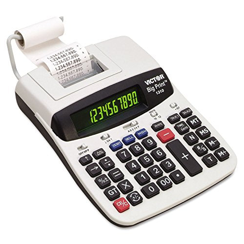 Victor 1310 1310 Big Print Commercial Thermal Printing Calculator, Black Print, 6 Lines/Sec