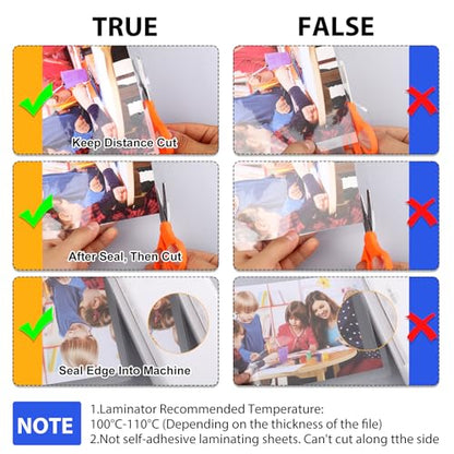 FURWEY Laminating Sheets,500 Pack,3 mil,9x11.5,Thermal Pouches | Holds 8.5x11 Sheets, Clear Letter Size, 9 x 11.5 Inches, Thermal Laminating Pouches, Office & School Supplies - size: 500PACK-3Mil (9 x11.5Inches)