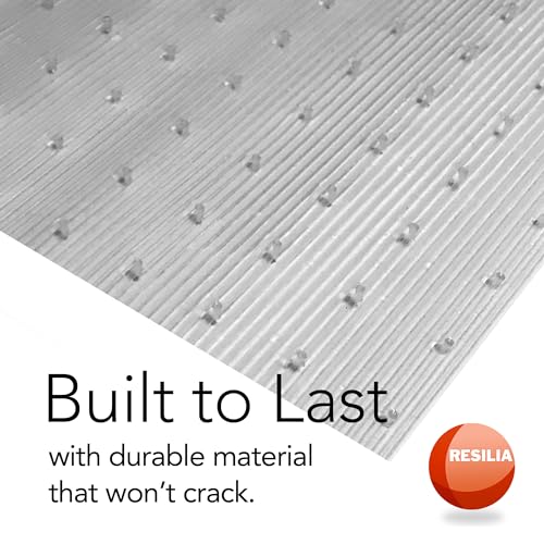 RESILIA Low-Pile Carpet Runner - Non Slip Carpet & Rug Protection, Washable Clear Vinyl Floor Runners, 27 Inches Wide x 25 Feet Long, Made in The USA - size: 2'3" x 25' (Rectangular)