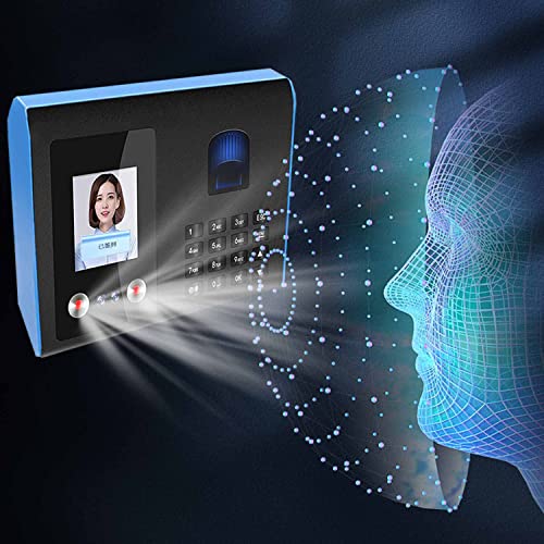 Time Clocks for Employees Small Business with Face Recognition, Finger Scan, Password in One, Biometric Fingerprint Time Attendance Machine, Offline Intelligent Terminal Clock Machine,220V - color: 220V