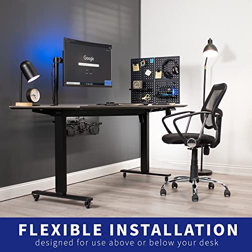VIVO Clamp-on 20 x 24 in Desk Pegboard - color: Black, size: 24"