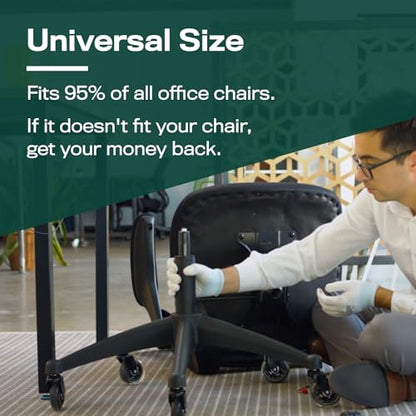 Office Chair Cylinder Replacement (As Seen On PBS) - Heavy Duty Pneumatic Gas Lift Piston for Desk Chairs and Gaming Chairs - Universal Fit - style: Cylinder Only