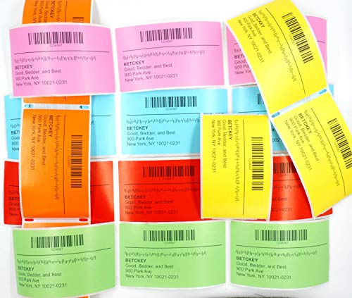 BETCKEY - Replace for DYMO 30321 (1-2/5" x 3-1/2") Labels, [6 Roll/Green] - color: Green, size: 30321 [1-4/10" x 3-1/2"]