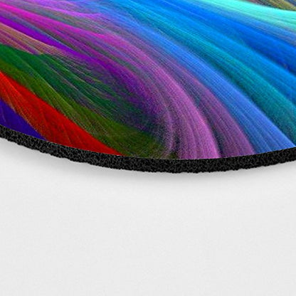 pingpi Gaming Mouse Pad Custom,Rainbow Ocean Round Mouse Pad - color: Multi 06