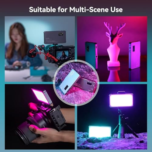 SmallRig P96L RGB Video Light, Portable Metal LED Camera Light, 2500-8000K - size: 14cm P96L