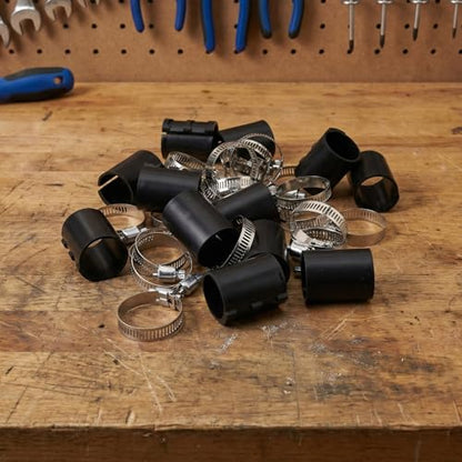 GLEAVI Chair Piston Clamp for Office Chair Gas Cylinder Replacement Stainless Steel and Plastic Construction with Hose Clamps Quick Height Restoration in Offices and Workspaces
