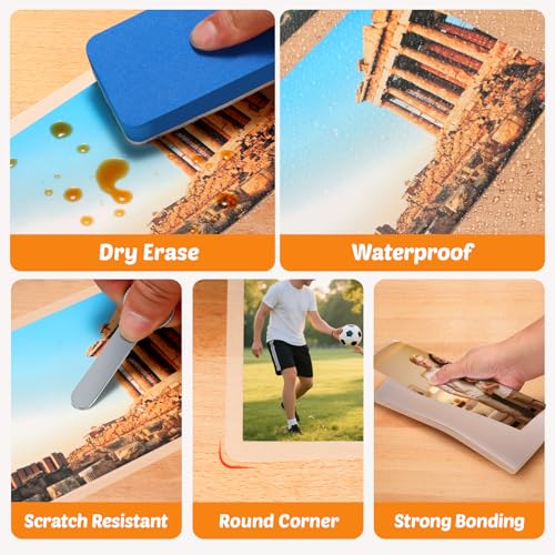 Lamtetur Thermal Laminating Pouches 9X 11.5Inches Letter Size 3Mil 200Pcs | Hold 8.5 x 11,Hot Laminate Films,Clear Laminator Papers,Lamination Sheets for certificates, signs,artwork, bank card, ID card - style: 3MIL-200sheets