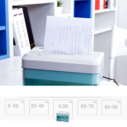 Generic Desktop Mini Paper Shredder Micro Cut, Electric Small Paper Shredder for Home Office Use,Cross Cut Mini Paper Shredder for Desk White Portable