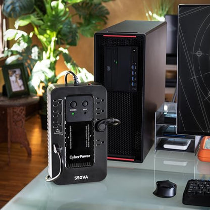 CyberPower EC550G Ecologic UPS Battery Backup and Surge Protector - style: 550VA