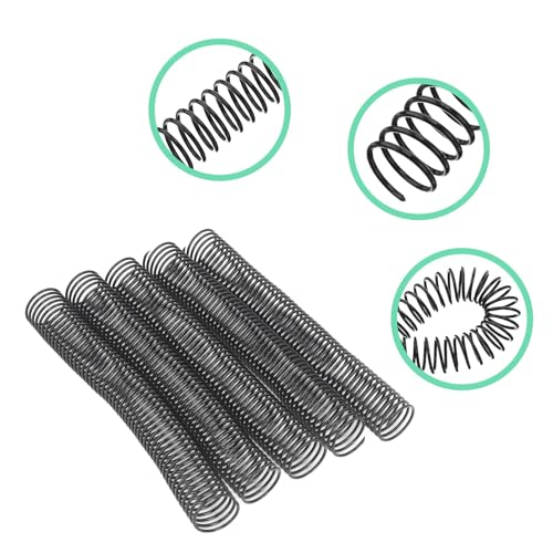 18 Pcs Spiral Binding Coil, 310 Sheet Capacity, 4:1 Pitch, 48 Loop, 38mm Diameter, Spiral Binding Spine for A4 Paper, Plastic Combs for Students Teacher Office