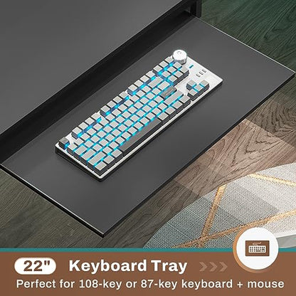 SEDETA L Shaped Gaming Desk, Reversible Computer Desk, Gaming Desk with Power Outlets & LED Strip, Monitor Shelf, Keyboard Tray, Pegboard and Storage Shelves for Home Office, Black - color: Black