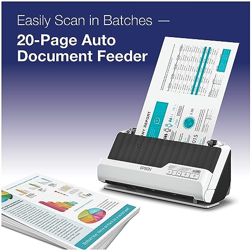 Epson DS-C490 Duplex Desktop Document Scanner 20-Page Auto Feeder