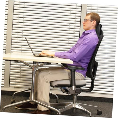 Tofficu Adjustable Office Chair Headrest Attachment for Ergonomic Support Height Angle Adjustable Neck Pillow for Enhanced Comfort Office Chairs Style