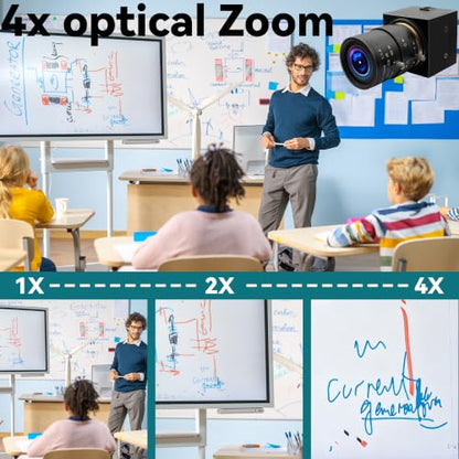 UHD 4K USB Camera, 2.8-12mm Varifocal Zoom Lens Mini Webcam | Plug and Play, Low Power Consumption USB Camera, Support OPENCV for Windows/Linux/Raspberry Pi/Mac - size: 2.8-12mm Varifocal Lens