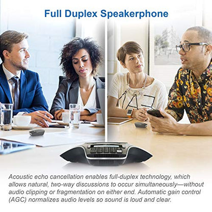 VTech VCS702 ErisStation DECT 6.0 Conference Phone - size: 2 microphones, style: Wired Base