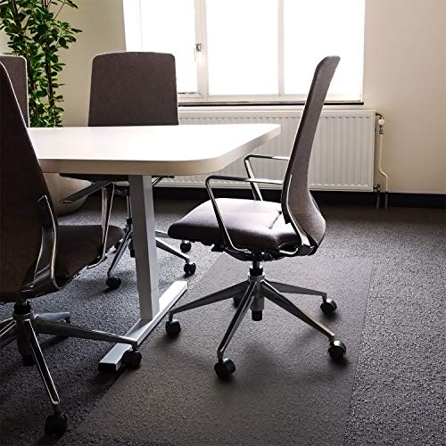 Floortex® Ultimat® Strong Polycarbonate Rectangular Chair Mat for Low Pile Carpets - 60" x 79" - size: 60" x 79"