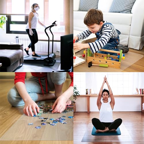Marvelux Clear Hard Floor Protector Mat Waterproof Non-Slip PVC 35.5" x 47" - size: 35.5" x 47"