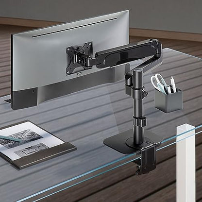Mount-It! Monitor Mount Reinforcement Plate, Steel Desk Protector for Glass and Thin Tabletops, Compatible with C-Clamp and Grommet Mounts, Anti-Skid EVA Pads, Supports Multi-Monitor Setups