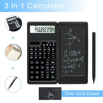 LveSunny Solar Scientific Calculator for Students, 10-Digit Large Screen - color: solar