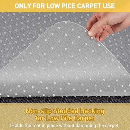 PHOUZIN Office Chair Mat for Carpet, Heavy Duty Desk Chair Mat 36" x48“