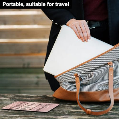 Audimi Small Mouse Pad 6 x 8 Inch, Mini Mouse Pad Thick for Laptop Wireless Mouse Home Office Travel, Portable & Washable (Stay Positive) - color: Stay Positive