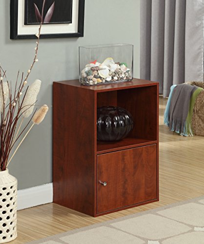 Convenience Concepts 151186CH X-Tra Storage 1-Door Cabinet, Cherry - color: Cherry