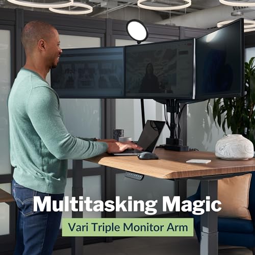 Vari Triple Monitor Arm – Black - style: Triple Monitor