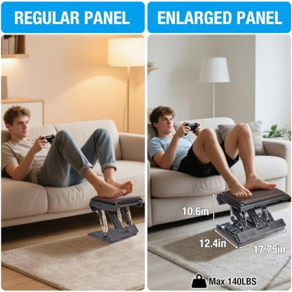 Adjustable Foot Rest Under Desk for Office,Home, Gaming & Study - color: Brown, size: Extra Large