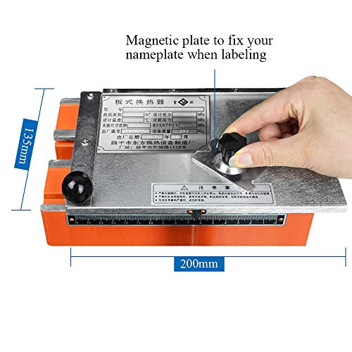 MXBAOHENG Manual Nameplate Metal Label Stamping Printer Machine Marking Machine for Metal (Dot Matrix 4mm) - size: Dot matrix 4mm