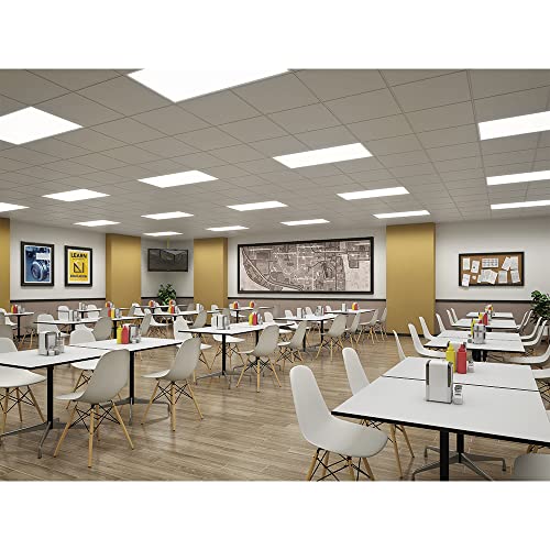 Metalux 2X 4 White Integrated LED Commercial Grade Recessed Panel 80CRI, 40W at 4000K 4858 Lumens