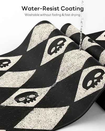 Mouse Pad 31.5x15.7in Large Desk Mat Non-Slip for Office - color: Cute Skulls, size: 31.5" x 15.7"