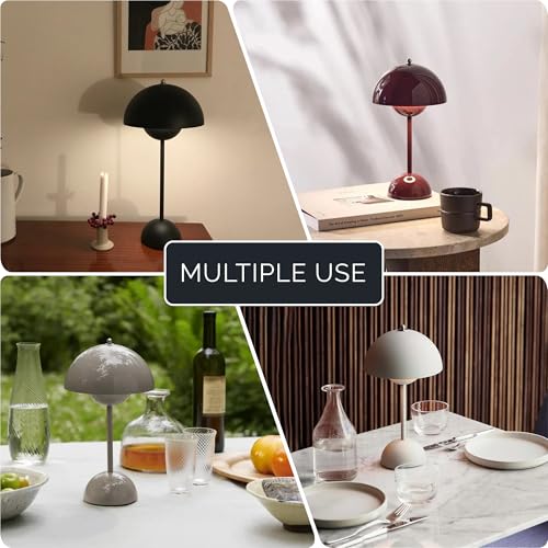 NordGlow Scandinavian LED Desk Lamp – Gray, Adjustable Dimmable Table Lamp, Modern Minimalist Design, Energy-Efficient LED, Home & Office Lighting - color: Gray