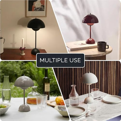NordGlow Scandinavian LED Desk Lamp – Black, Adjustable Dimmable Table Lamp, Modern Minimalist Design, Energy-Efficient LED, Home & Office Lighting - color: Black
