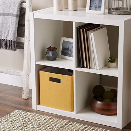 DII Collapsible Polyester Storage Cube, Solid, Lightweight and Durable, Small Square, 11x11x11, Honey Gold - color: Honey Gold, size: Small Square, 11x11x11"