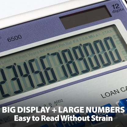 Victor 6500 Executive Desktop Loan Calculator, 12-Digit LCD