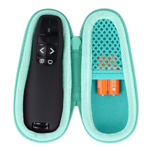 co2CREA Hard Case for Logitech Presenter R400, Mint | Presentation Remote Compatibility, Wireless Presenter Storage, Clicker Organization, Pointer Protection - color: Mint Green Case, size: for R400 Clicker