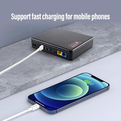 Mini UPS 20800mAh Battery Backup, 18W DC Power