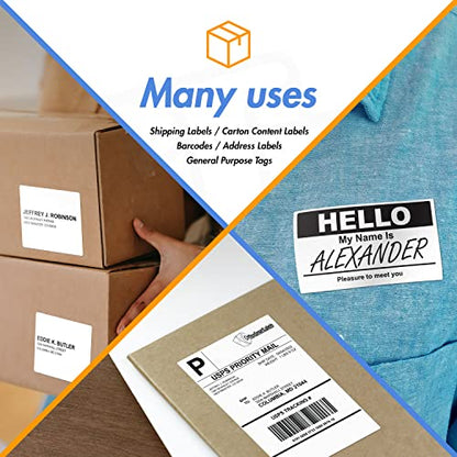 OfficeSmartLabels 4" x 1" Direct Thermal Labels - size: 1 Inch Core - 4 x 1 - 01 Roll