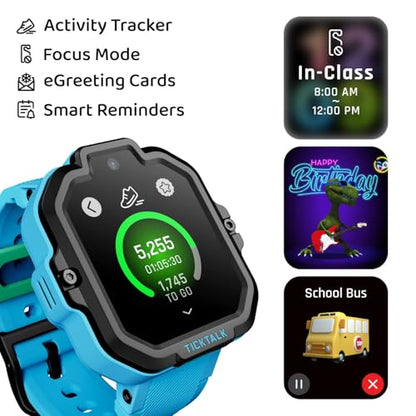 TickTalk5 Kids Smart Watch with GPS Tracker, Calls, Texts and SOS Ages 3-12 | Kids Smartwatch with HD Calling, SMS, GPS Tracking, Parental Controls, Music & Wellness