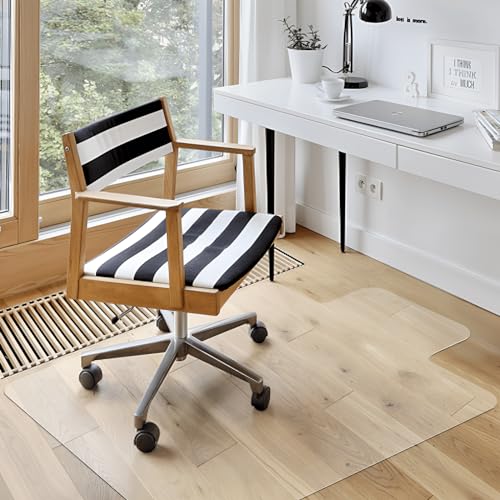 Azadx Clear Office Chair Mat 36'' X 48'', Durable Desk Chair Mat with Lip | Heavy Duty Plastic Office Floor Mat Under Rolling Chairs for Easy Glide and Protection (36" X 48" with Lip) - size: 36" X 48" with Lip