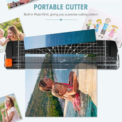 9-Inch(A4) 4-in-1 Thermal Laminator – 2-Min Fast Warm-Up, Hot & Cold Lamination, Never Jam Technology, Includes Cutter, Corner Rounder & 40 Pouches, Ideal for Home, Office & School
